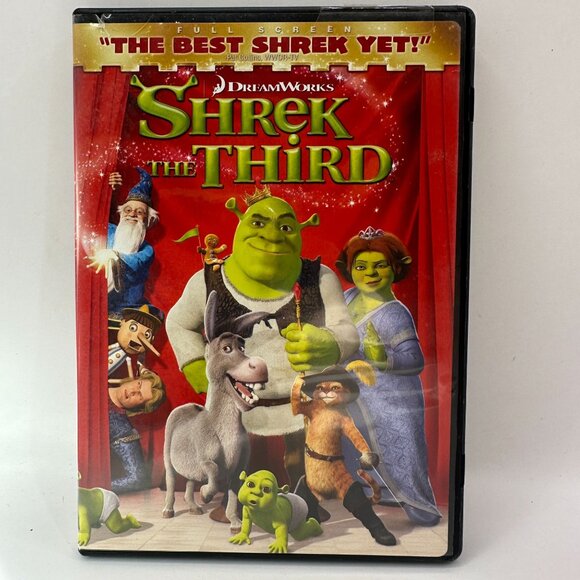Shrek The Third Full Screen DVD Comedy DreamWorks Animation - Picture 1 of 3